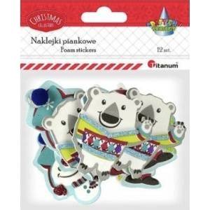 TITANUM 3D Boze Christmas Foam Stickers 12pcs