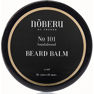 Noberu of Sweden No 101 Sandalwood Moustache Wax Strong Hold silno fixačný vosk na fúzy 25 ml