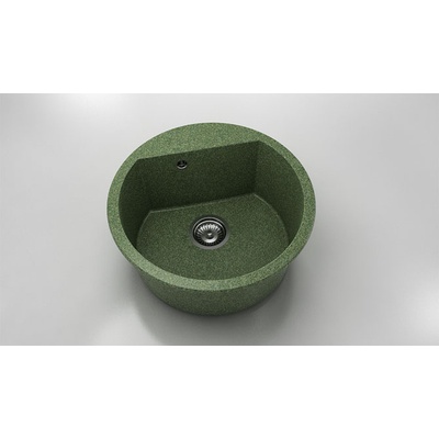 FAT Кръгла мивка Vanguard 223, Granicite, 620 Greenwood, с включен сифон