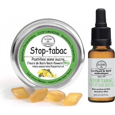 Les fleurs de Bach Stop Smoke pastilky + elixír 20ml Bachovy květové BIO esence