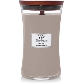WoodWick Fireside ароматна свещ с дървен фитил 609, 5 гр