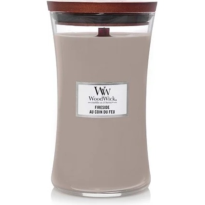 WoodWick Fireside ароматна свещ с дървен фитил 609, 5 гр