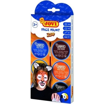 JOVI obličejové barvy 6 x 8 ml polštáře ZOO