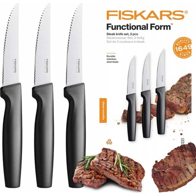 Fiskars FF set steakových nožů 3 nože 1057564