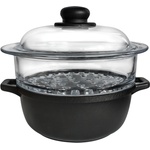 Antik Ars ИТ-61.24+vap240/p-Тенджера със система за готвене на пара pyrex 24х17см(три части) (0144117)