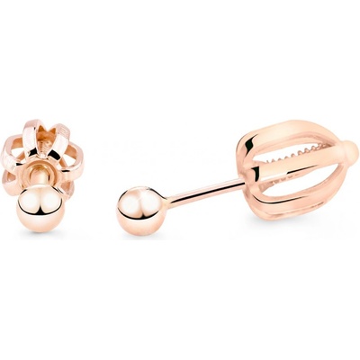 Cutie Jewellery náušnice kôstky z ružového zlata Z5013-30-X-4