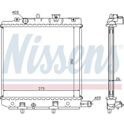 Chladič motoru NISSENS 62455A