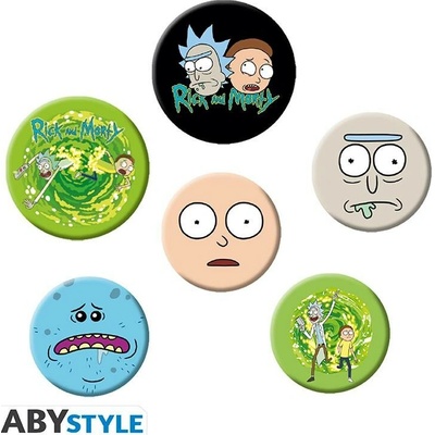 ABYstyle Sada odznaků Rick and Morty Rick a Morty