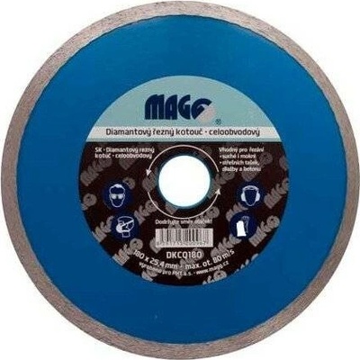 Magg Kotouč diamantový řezný celoobvodový 180 mm DKCQ180