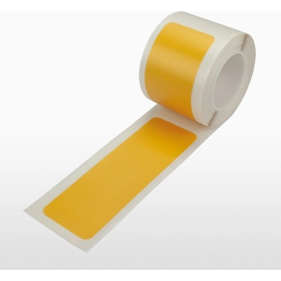 Podlahové vyznačovací pruhy WT-5224, permanentní – polyester, žlutá, 75 mm × 25 m