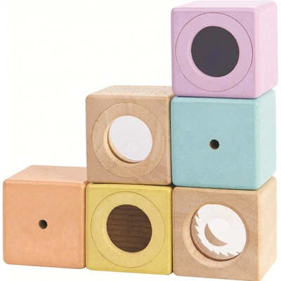 Plan Toys zmyslové kocky 6 ks PlanLifestyle