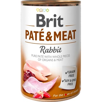 Image 1 of Brit Paté & Meat Rabbit 24x400 g