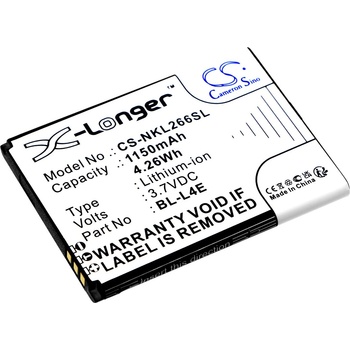 Cameron Sino Батерия за Nokia 2660 Flip 4G, 1150mAh, Li-Ion (CS-NKL266SL)