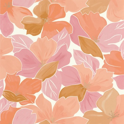 Caselio 101884032 Vliesová tapeta na zeď FLOWER POWER rozměry 0,53 x 10,05 m