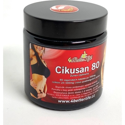 4betterlife Cikusan 80 na hubnutí 24 g – Zboží Mobilmania