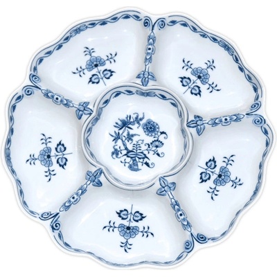 Český porcelán Dubí Mísa šestidílná cibulák 35 cm