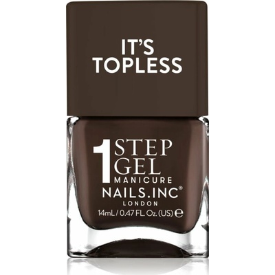 Nails Inc. It’s Topless gélový lak na nechty pre dlhotrvajúci efekt odtieň Kourtney 14 ml