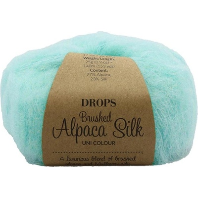 Drops Brushed Alpaca Silk UNI 15 světlá tyrkysová