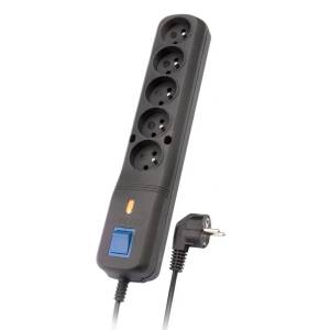 Lestar 1966000422 захранващ удължител 5 m 230 AC контакт(и) Indoor Bla (LV 530W 5,0m)