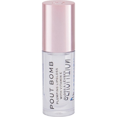Makeup Revolution Pout Bomb lesk na pery pre väčší objem s vysokým leskom Glaze 4,6 ml