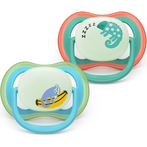 Philips Залъгалки Philips Avent Ultra Air Night 6-18м ленивец и маймунка, сини (Ultra Air Night)
