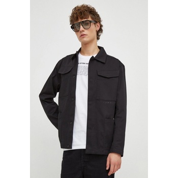G-Star Raw bavlnená košeľová bunda čierna prechodná D24804.C900