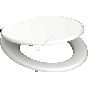 SCHÜTTE 84100-A - Тоалетна седалка WHITE SoftClose, MDF, дърво (CH0028)