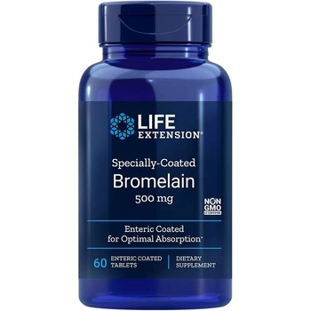 Life Extension Specially Coated Bromelain, 500 mg, 60 таблетки, Life Extension