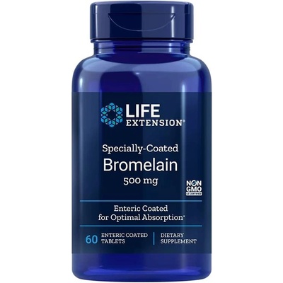 Life Extension Specially Coated Bromelain, 500 mg, 60 таблетки, Life Extension