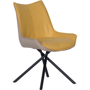 Carmen Трапезен стол halton - жълт dx-033 (3532059)