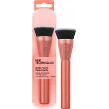 Real Techniques Face Glow Round Base Brush kosmetický štětec na podkladovou bázi korálová