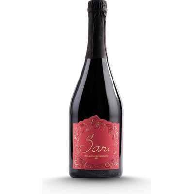 Víno Tajna Sari Red sparkling nealko 0% suché 0,75 l (čistá fľaša)