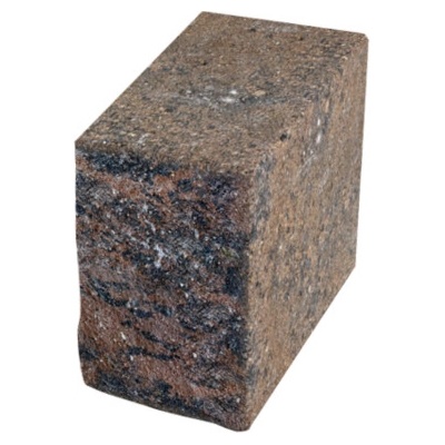 DITON Tvárnice Muráno 21/25 koncový 1/4 kámen 120x250x210 mm cihlovo-černá
