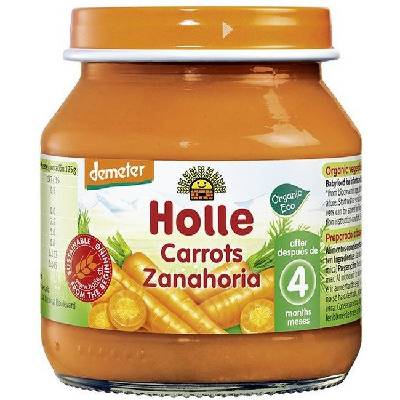 Био зеленчуково пюре Holle - Моркови, 125 g (BB210379)