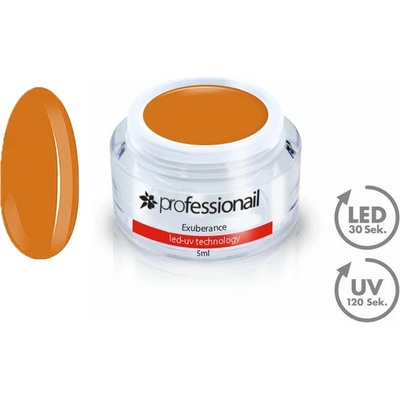 Professionail Farebný LED-UV gél Exuberance 5 ml