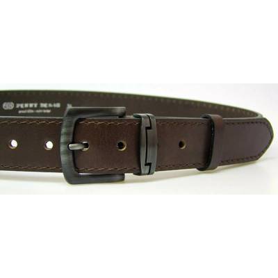 Penny Belts Belts 09-40-1PRKOV opasek kožený tm.hnědý