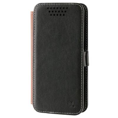 Универсален кожен кейс за смартфони до 5.1 инча - 4smarts DALSTON Book Universal (черен) (4ST7031)