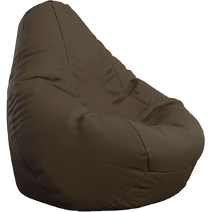 PUFRELAX Пуф, круша, 220л. , Nirvana Hobbit - Chocolate, PU кожа, Пълнеж от Полистиролни перли, 8076 (PUF-G-NH-PU-CHO) - topmarket