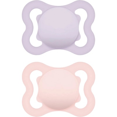 MAM Supreme 0m+ биберон Purple/ Pink 2 бр