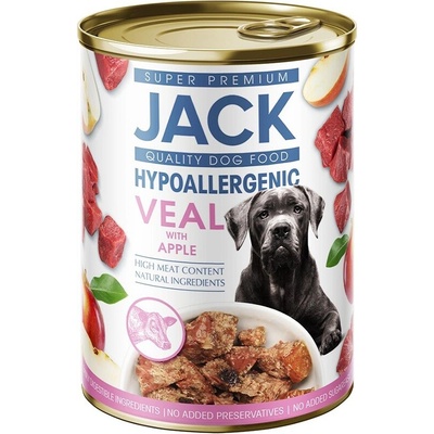 Jack Super Premium hypoalergénna paštéta teľacia s jablkom 400 g
