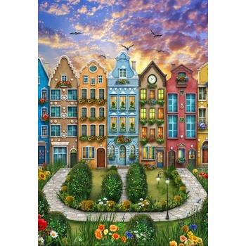 Alipson Puzzle - Puzzle The Rainbow Village - 1 000 piese