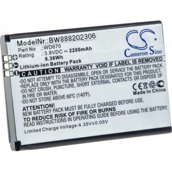 VHBW Батерия за ZTE Jazz Super 4G LTE WiFi / MF673, 2200 mAh (888202306)