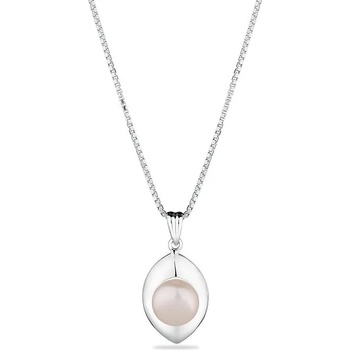 Image 1 of Swan Сребърно колие със сладководна бяла перла GP051W Swan