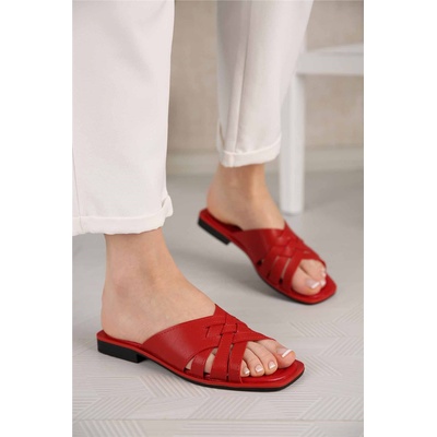 Moda Trend Дамски чехли - Червени 299769 (299769_Червен)