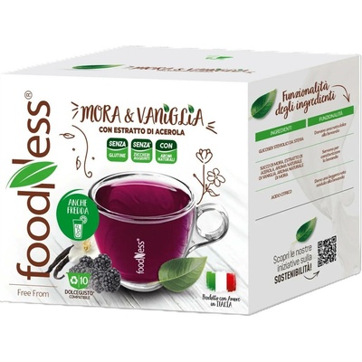 FoodNess čaj Borůvka a vanilka do Dolce Gusto 10 ks