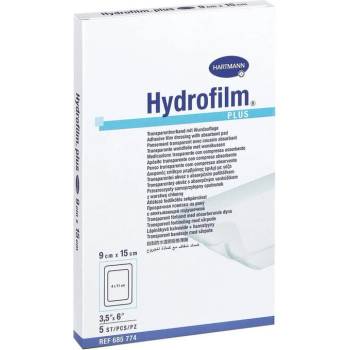 HARTMANN Hydrofilm Plus Прозрачна филм-превръзка с абсорбираща подложка 9cm x 15cm 5 бр