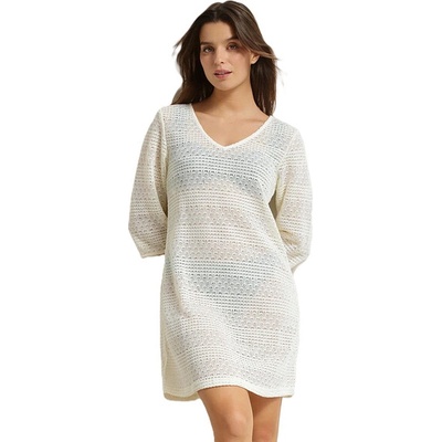 DIM SHELL DRESS dámské plážové šaty DI00DEPS bílá
