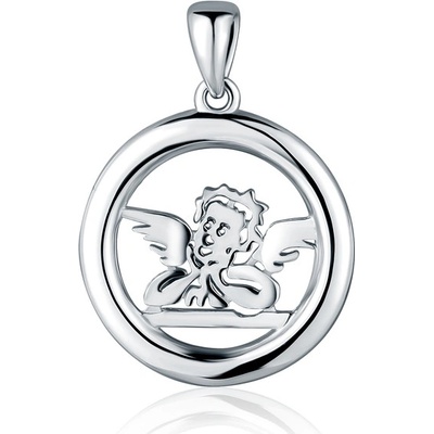 JVD Stříbrný přívěsek andělíček SVLP1181XH20000