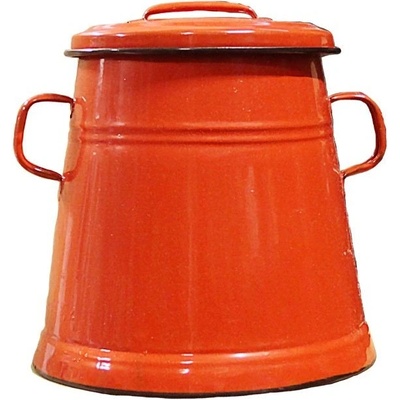 Home Cook smaltovaná nádoba na masť galetka 10 L RED