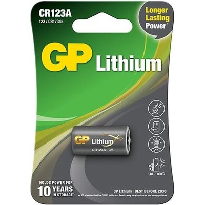 GP Photo Lithium Battery CR123A 1ks B1501